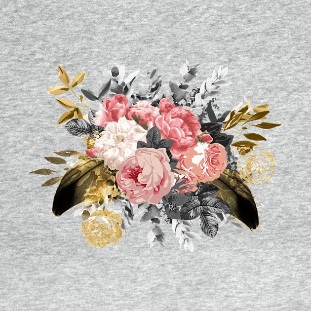 Romantic vintage roses and geometric design by InovArtS